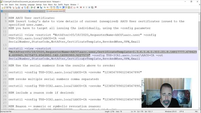 Use CERTUTIL to View and Revoke Certificates in Active Directory Certificate Services смотреть онлайн