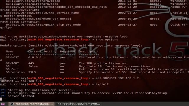 Dos Attack on Window 7 - [ Metasploit ] смотреть онлайн