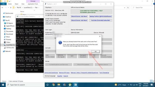 iPhone 6,7,8,X 14.7.1|how to bypass iOS 14.7.1 bypass on windows or Mac#iphonebypass#helloscreen смотреть онлайн