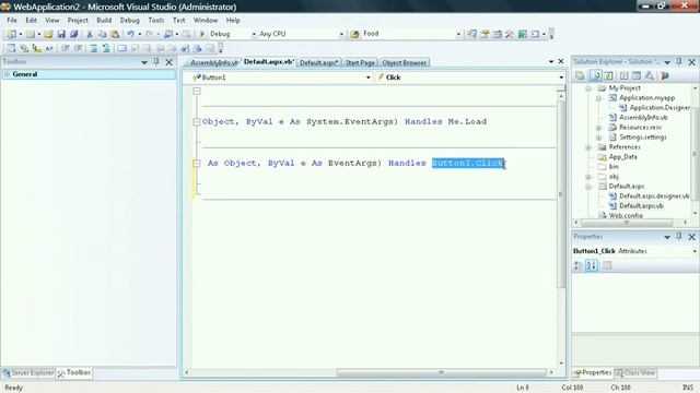02 04 The Properties Window - Visual Studio смотреть онлайн