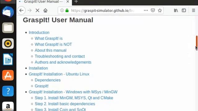 Graspit Installation in ubuntu смотреть онлайн