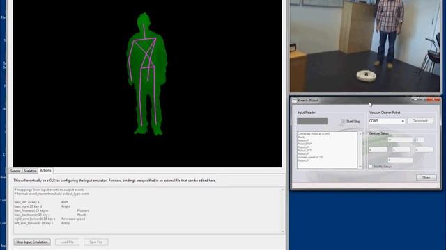 Test Case: Kinect gestures recognition for iRobot Create смотреть онлайн