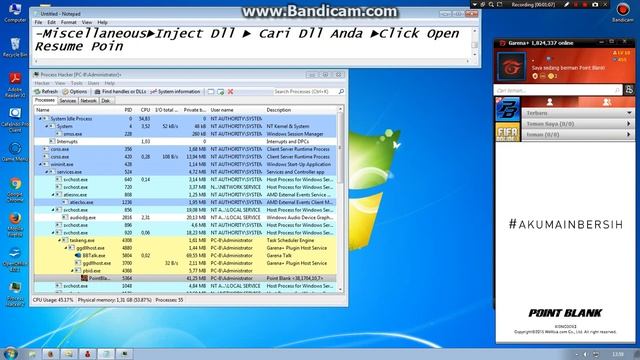 Tutorial Inject PB With Process Hacker UNDETECT System