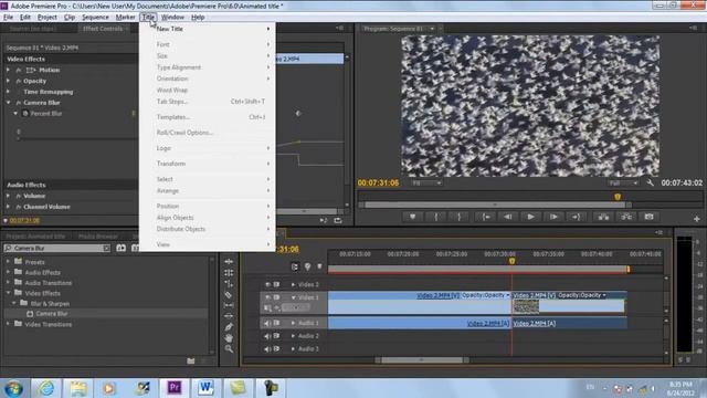 How to Make an Animated Title in Adobe Premiere Pro CS6 смотреть онлайн