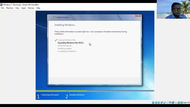 Instalasi Windows 7 di Virtualbox смотреть онлайн