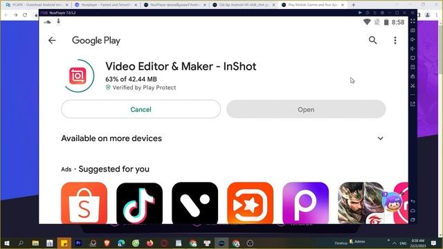 สอนโหลด InShot บนคอม 2023 เล่นลื่นขึ้น 100% смотреть онлайн