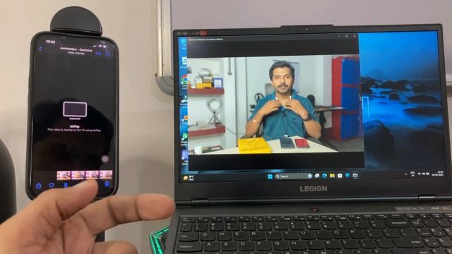 How to Airplay/Screen Mirror iPhone to Windows Laptop | Monitor iPhone Video Recording | in Hindi смотреть онлайн