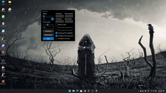 Round & Translucent taskbar in Windows 10 & 11 (FREE) in HINDI || (Win Customization) || Death Code смотреть онлайн