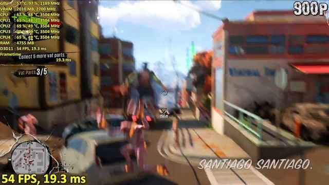Sunset Overdrive - GTX 750 ti - G4560 - 1080p - 900p - 720p - Benchmark PC смотреть онлайн