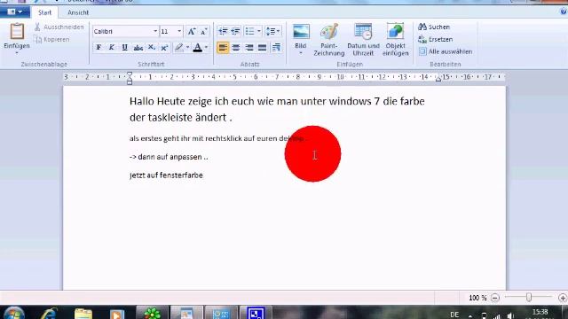 Windows 7 Farbe der Taskleiste ändern (nicht mit Starter) смотреть онлайн