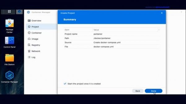 How to install Portainer on a Synology NAS using Container Manager / Docker Compose
