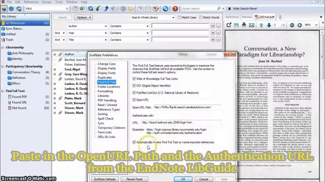Finding Full Text with EndNote X7 for Windows смотреть онлайн