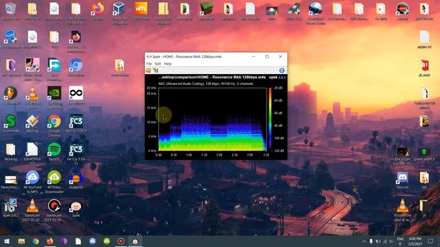 Spek Audio Spectrum Quality Analyzer