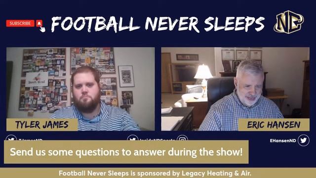 Football Never Sleeps: Notre Dame's cornerback numbers are shrinking this spring смотреть онлайн