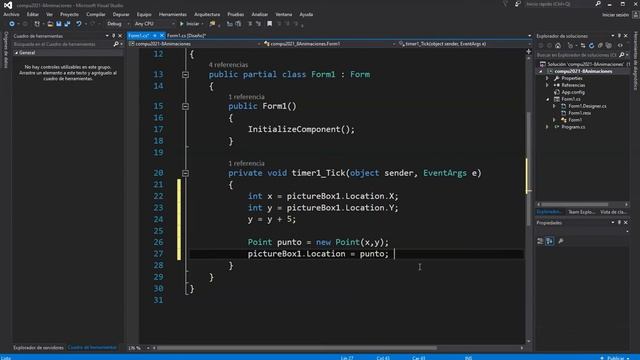 Explicación sobre el movimiento de Imágenes en Visual C#. смотреть онлайн
