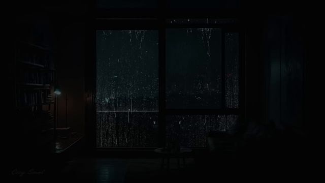 Open Window To Sleep With City Manhattan Rain Sounds 🌧️| Night Rain Sounds For Insomnia Symptoms