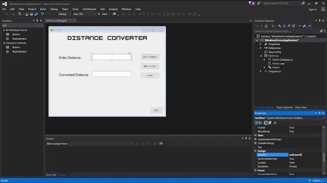 C# Distance Converter Tutorial (Window Form Application) смотреть онлайн