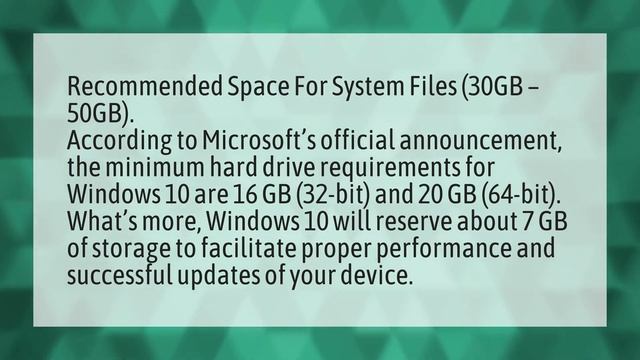 How much space is enough for C drive in Windows 10? смотреть онлайн