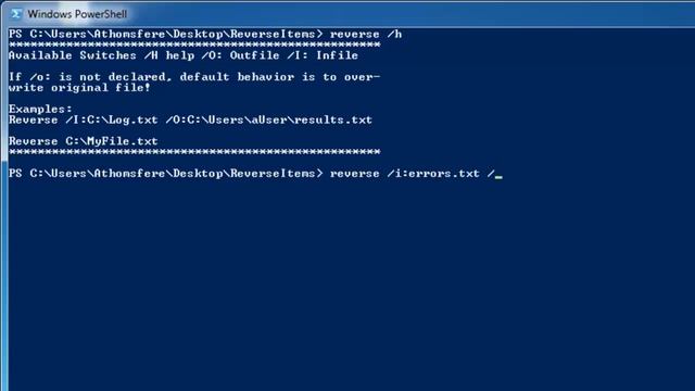 How to Reverse A Text File from Windows Command Line - With TextFileReverse смотреть онлайн