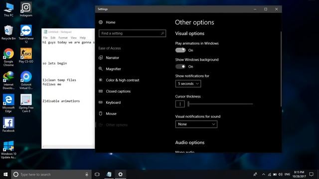 OPTIMIZE WINDOWS 10 FALL CREATORS UPDATE(PERFORMANCE+GAMING) смотреть онлайн