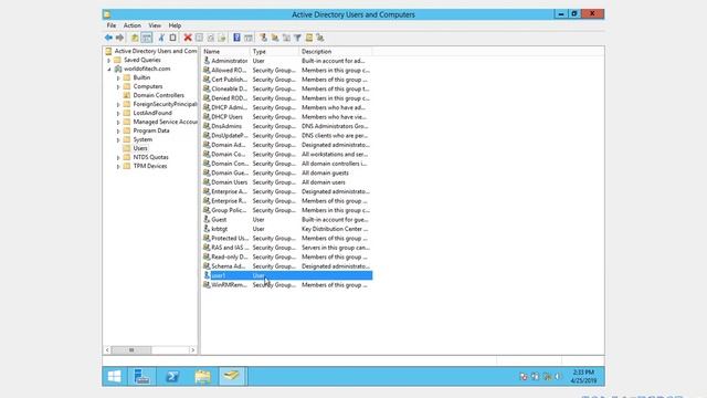 Creating and Administering User Accounts in Active Directory on Windows Server 2012 смотреть онлайн