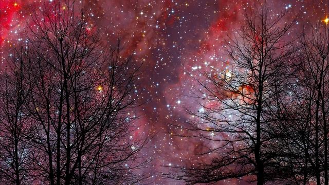 Night Sky - Red Nebula - 4K - DreamScene [Live Wallpaper] смотреть онлайн