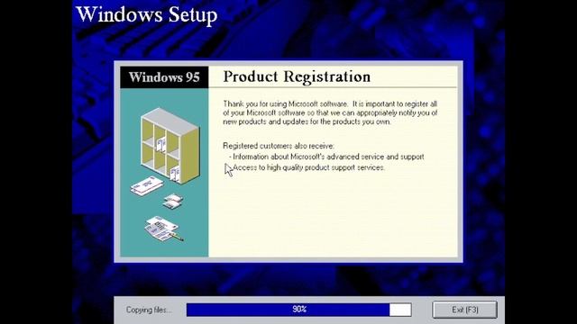 Installing Windows 95 build 224 смотреть онлайн