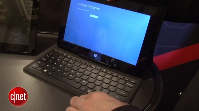 Lenovo Miix tablet throws a keyboard case on Windows 8 смотреть онлайн