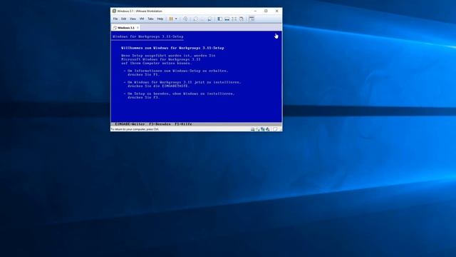 Installation von MS-DOS 6.22 + Windows 3.11 | CD-ROM | NO Floppy | VMWARE [Deutsch | German] смотреть онлайн