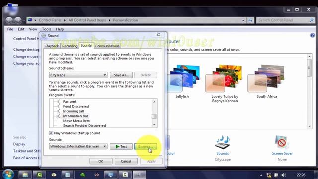 Windows 7 Tips : How to Change Information bar Sound смотреть онлайн