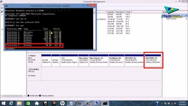 Merge OEM HDD Partition || Delete and Use Recovery partition смотреть онлайн