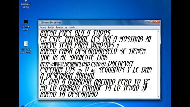 Descargar Tema Black hand para windows 7 смотреть онлайн