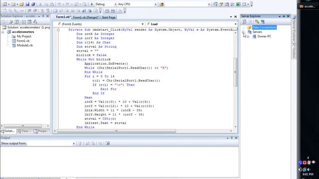 Accelerometers Visual Studio 2008 Part1 смотреть онлайн