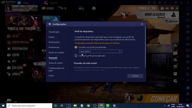 MELHOR CONFIGURAÇÃO E SENSIBILIDADE PARA EMULADOR!! FREE FIRE DICAS смотреть онлайн