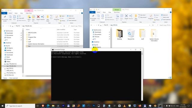 How to move Folder from one location to another (robocopy, CMD, All files & Subfolders) смотреть онлайн