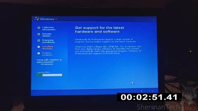 Installing Windows XP Professional with SP3 on my Dell Latitude E6400! смотреть онлайн