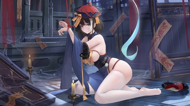 2560x1440 Azur Lane Hwah Jah The Festive Undead L2D Skin Live Wallpaper смотреть онлайн