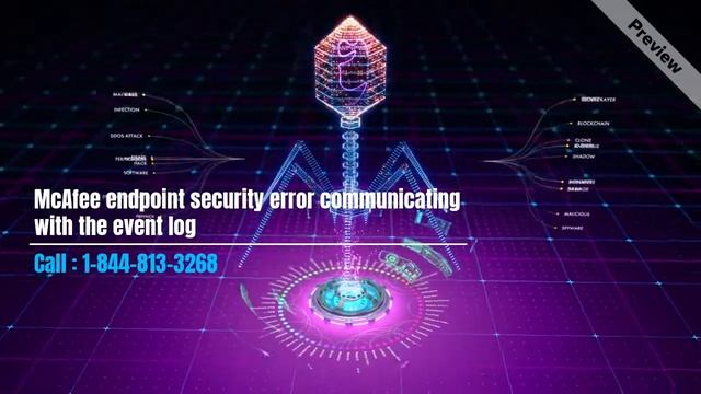 McAfee endpoint security error communicating with the event log || Toll Free :- 1-844-813-3268 смотреть онлайн