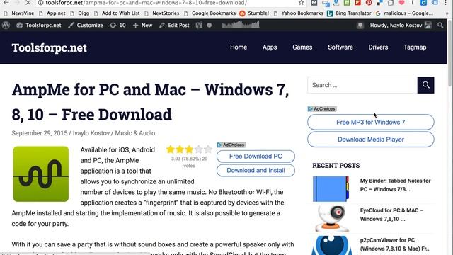 AmpMe for PC - Computer and Laptop - Windows and Mac смотреть онлайн