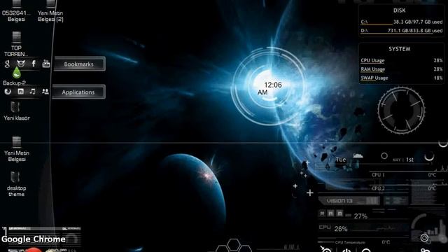 Rainmeter & Hud Evolution Theme & Objectdock смотреть онлайн