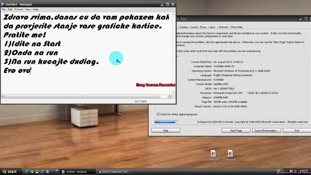 Kako provjeriti jacinu graficke kartice za windows XP смотреть онлайн
