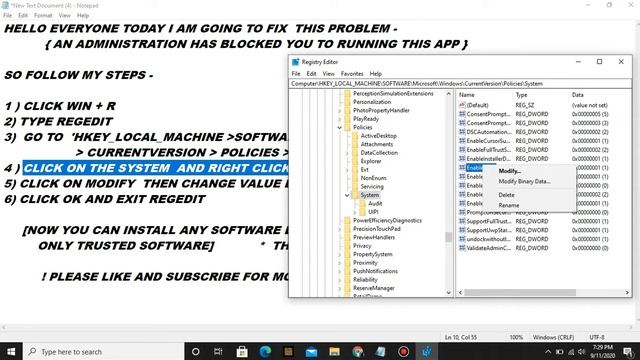 How to Remove ''An Administration has Blocked you from Running this App'' Error in Windows 10 ? смотреть онлайн