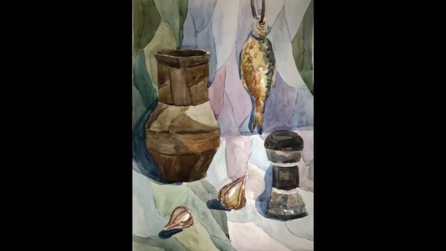 Натюрморт. Живопись - 3класс. Преподаватель Любимова М.В. смотреть онлайн