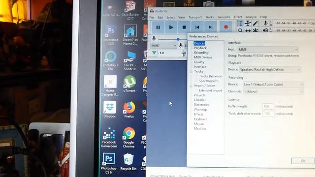 SDR Sharp And RTL 2832 With Virtual Audio Cable