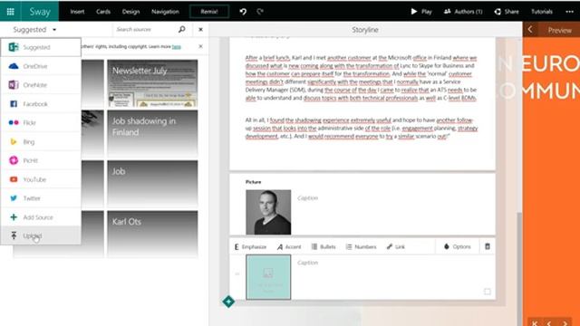 How to make a Newsletter in Microsoft Sway смотреть онлайн