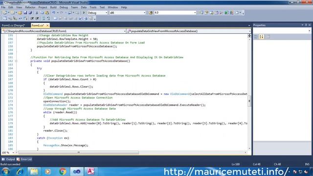 C# And Ms Access Database Tutorial #7 - How To Update Selected Datagridview Row смотреть онлайн