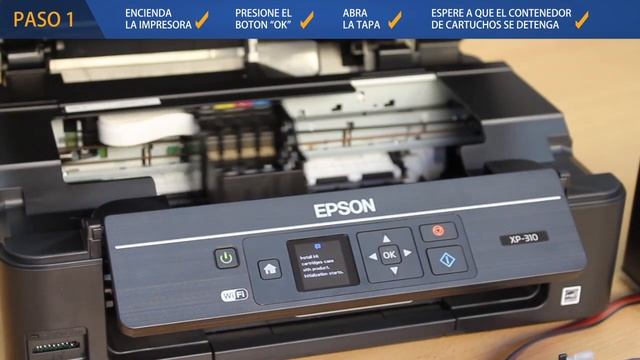 Instalación Sistema Continuo de tinta EPSON Xp 310 смотреть онлайн