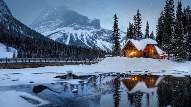 my live wallpapers com Winter Cabin Snow[#7] смотреть онлайн