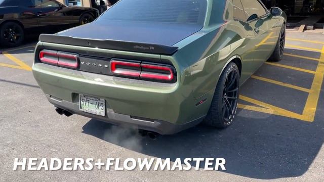 Dodge Challenger SRT 6.4L HEMI V8: HEADERS + FLOWMASTER SUPER 10s Vs HEADERS + VIBRANT RESONATORS!