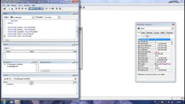Visual Foxpro Debug Program Message Error Unknow Member Fak Part 1 смотреть онлайн